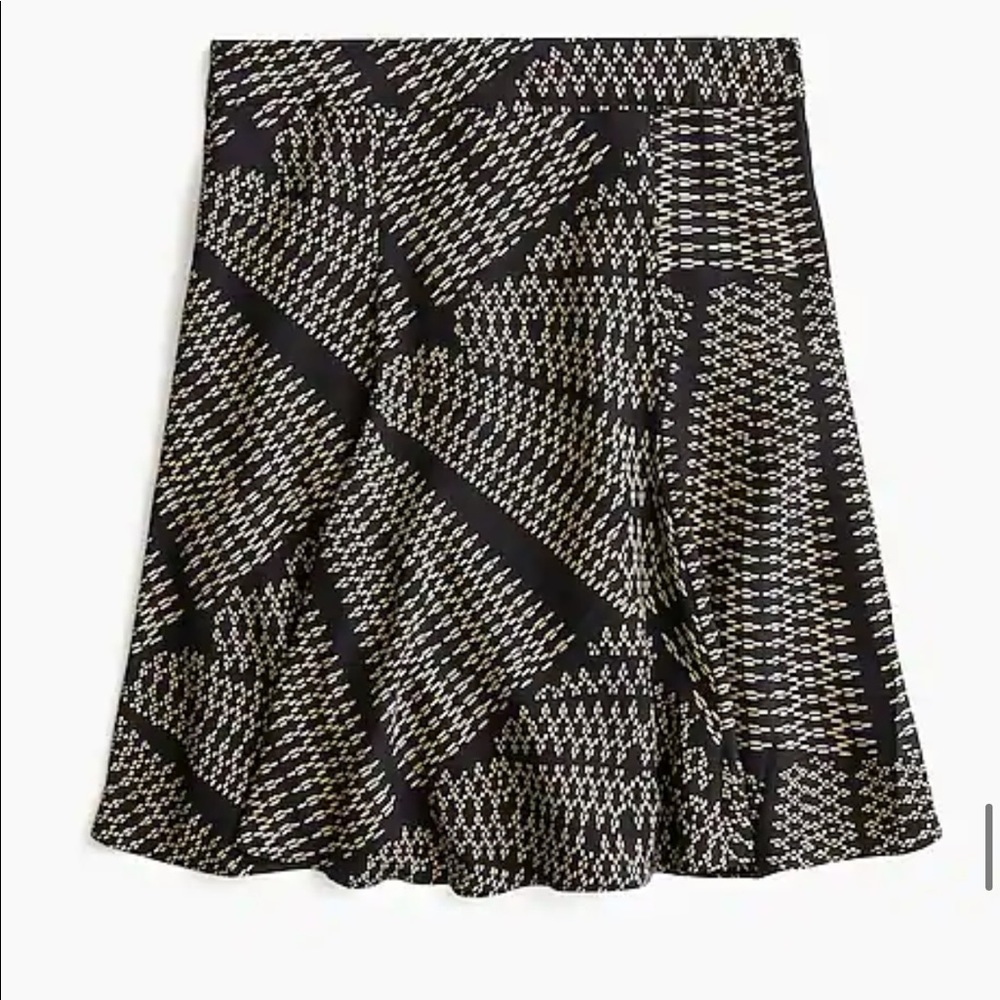 NWT JCREW silk flip mini skirt in kaleidoscope